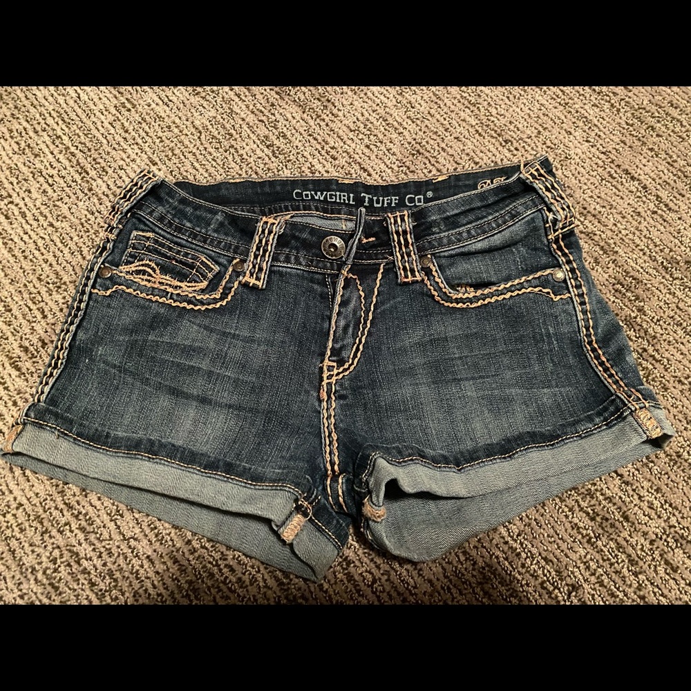 Medium Wash Jean Shorts